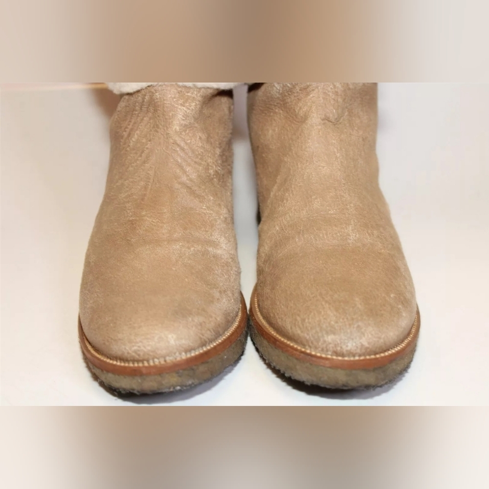 Sale❗Diane von Furstenberg Tamara GENUINE Shearling 8 Sheepskin OTK Boots LUXURY - Picture 8 of 16